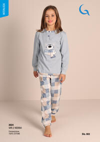 PIGIAMA BAMBINA M/L 3024 Tellini S.r.l. Wholesale Clothing